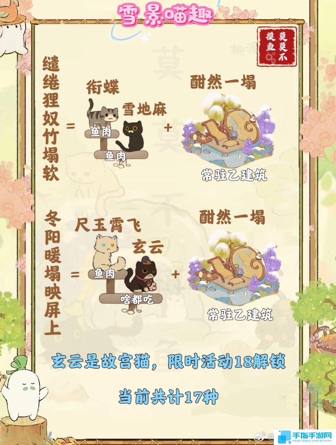 《桃源深處有人家》雪景喵趣怎么玩雪景喵趣玩法攻略6