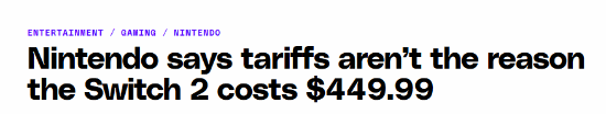 任天堂回應NS2變貴：與美國政策無關 主機整體升級了