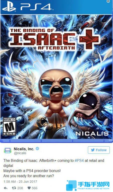 《以撒的結合:胎衣+》將推出PS4實體版