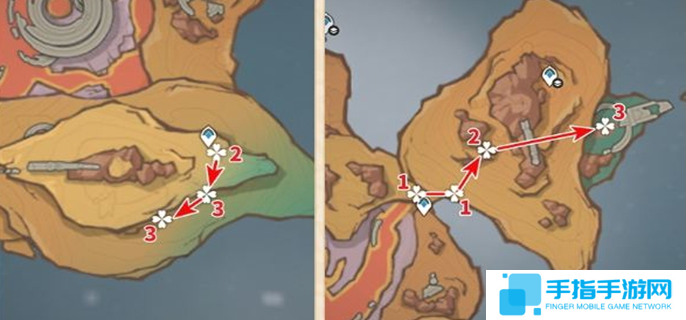 原神云巖裂葉分布圖圖二
