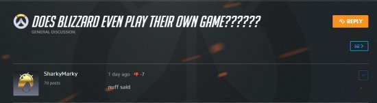 玩家質疑《守望先鋒》設計師沒玩過游戲 總監強勢回復