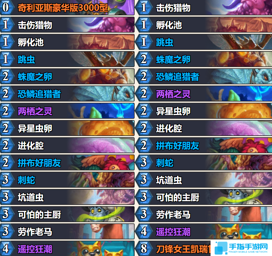 爐石傳說標準快攻蛋獵卡組怎么搭配 爐石傳說標準快攻蛋獵推薦4月