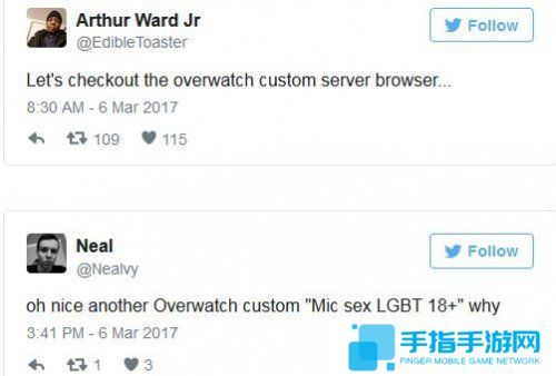 《守望先鋒》自定義模式被玩壞 驚現18+角色扮演聊天室